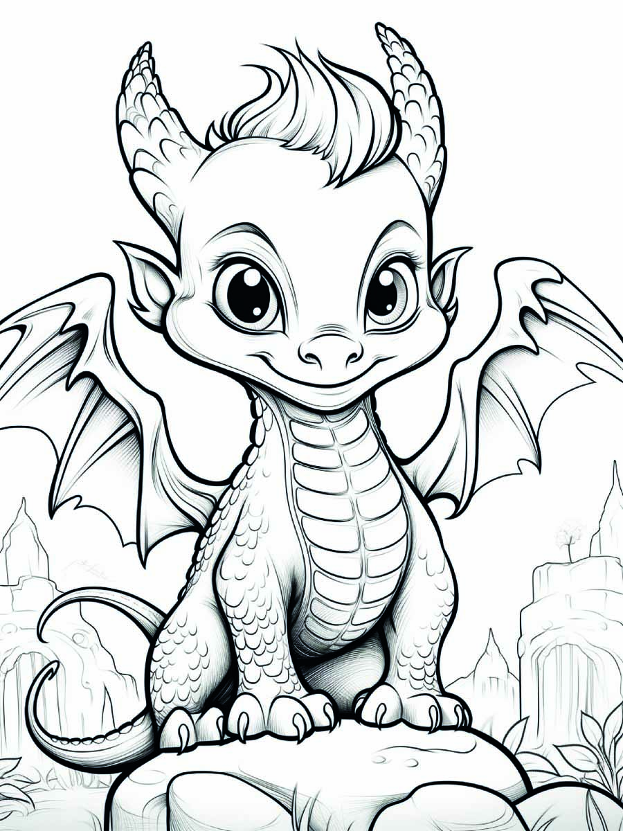 36 Majestic Dragon Coloring Pages For Kids And Adults - winsumart.com